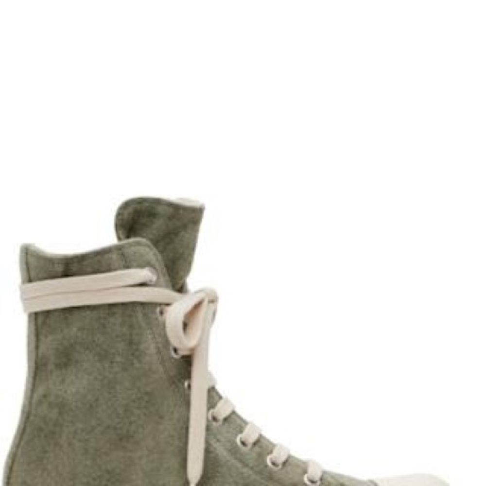 Khaki Green Suede Rick Owen’s